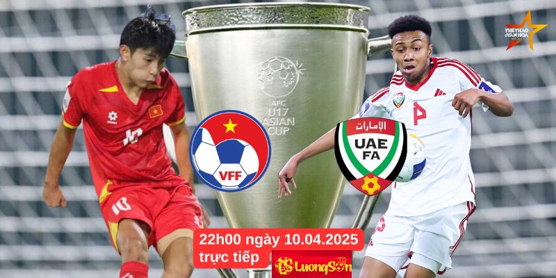 U17 Việt Nam vs U17 UAE tại luongsontv